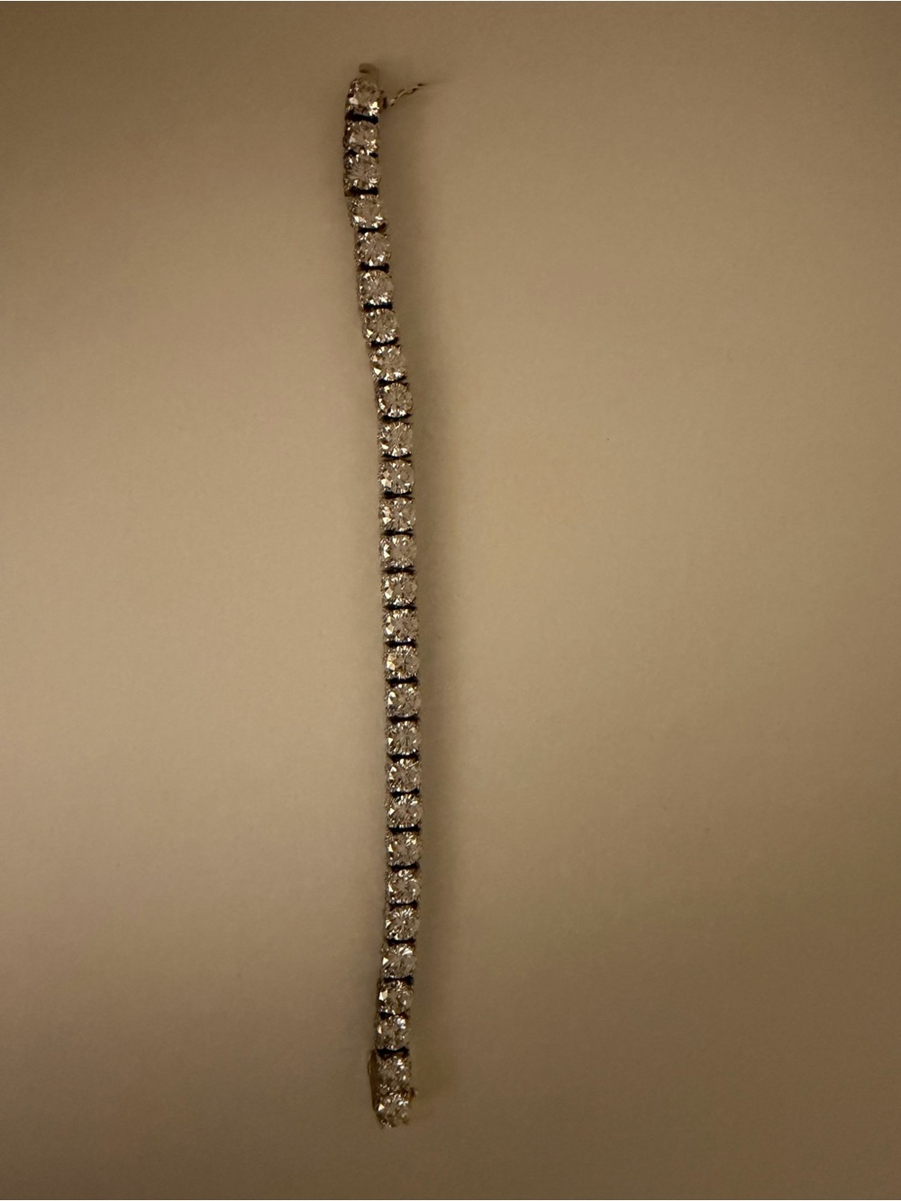 Iced out moissanite tennis bracelet